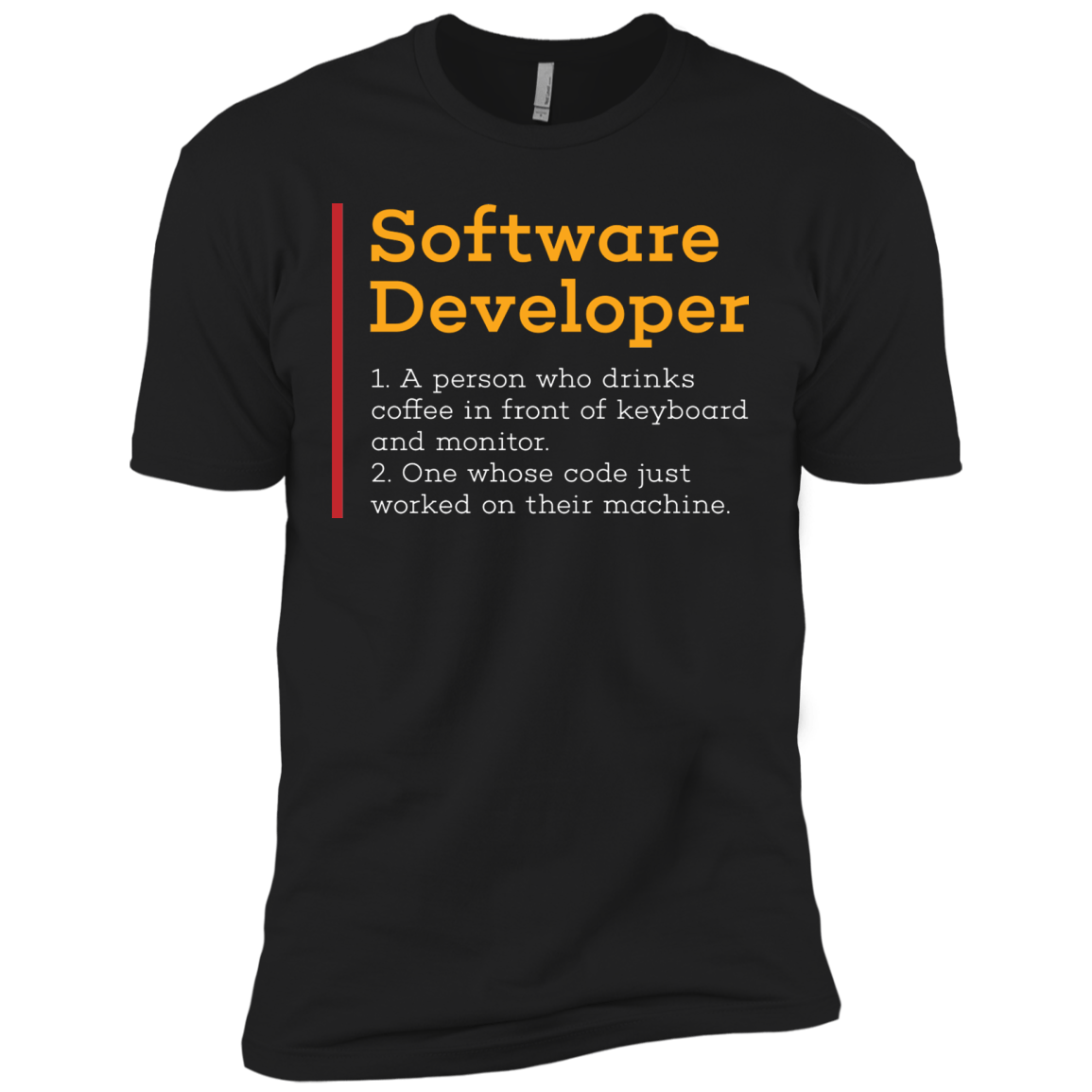 T-Shirts Black / X-Small Software Developer Men's Premium T-Shirt