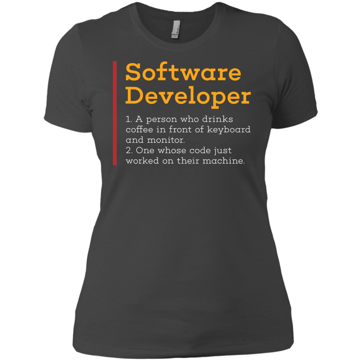 T-Shirts Heavy Metal / X-Small Software Developer Women's Premium T-Shirt
