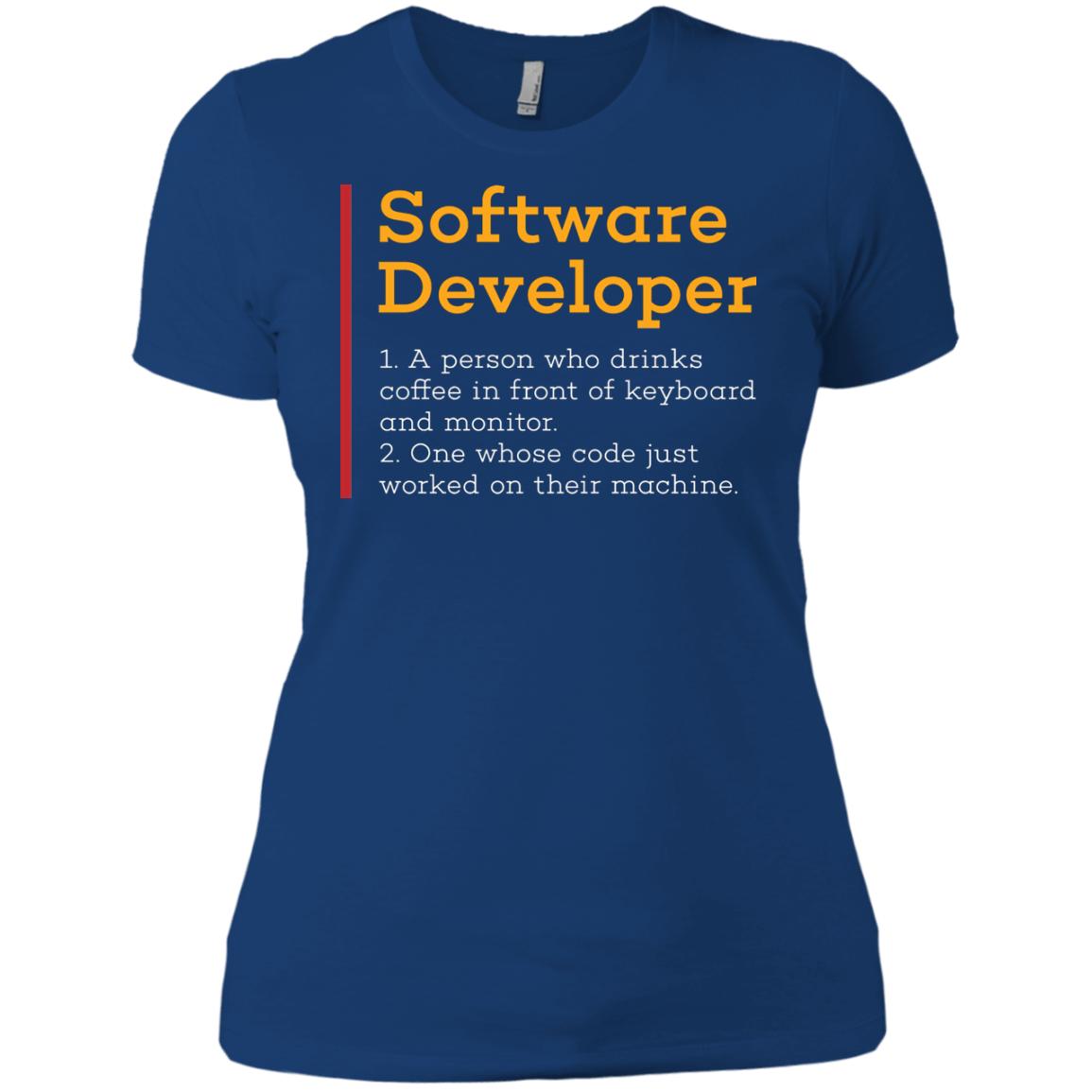 T-Shirts Royal / X-Small Software Developer Women's Premium T-Shirt