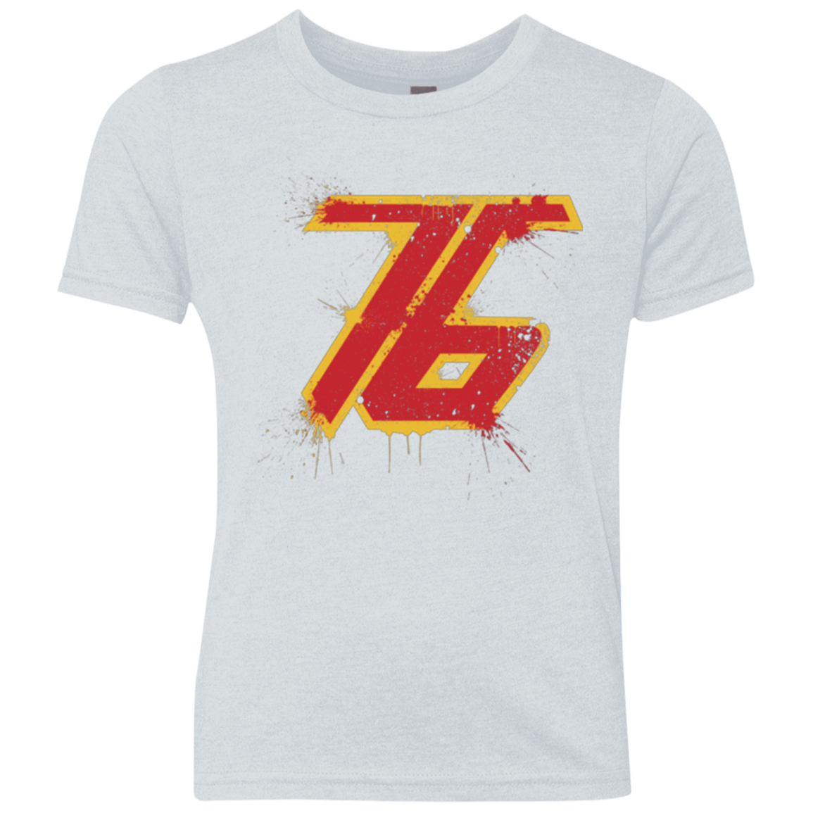 T-Shirts Heather White / YXS Soldier 76 Youth Triblend T-Shirt