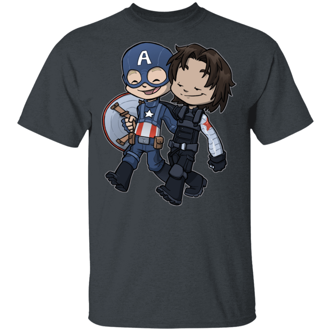 T-Shirts Dark Heather / S Soldier Besties T-Shirt