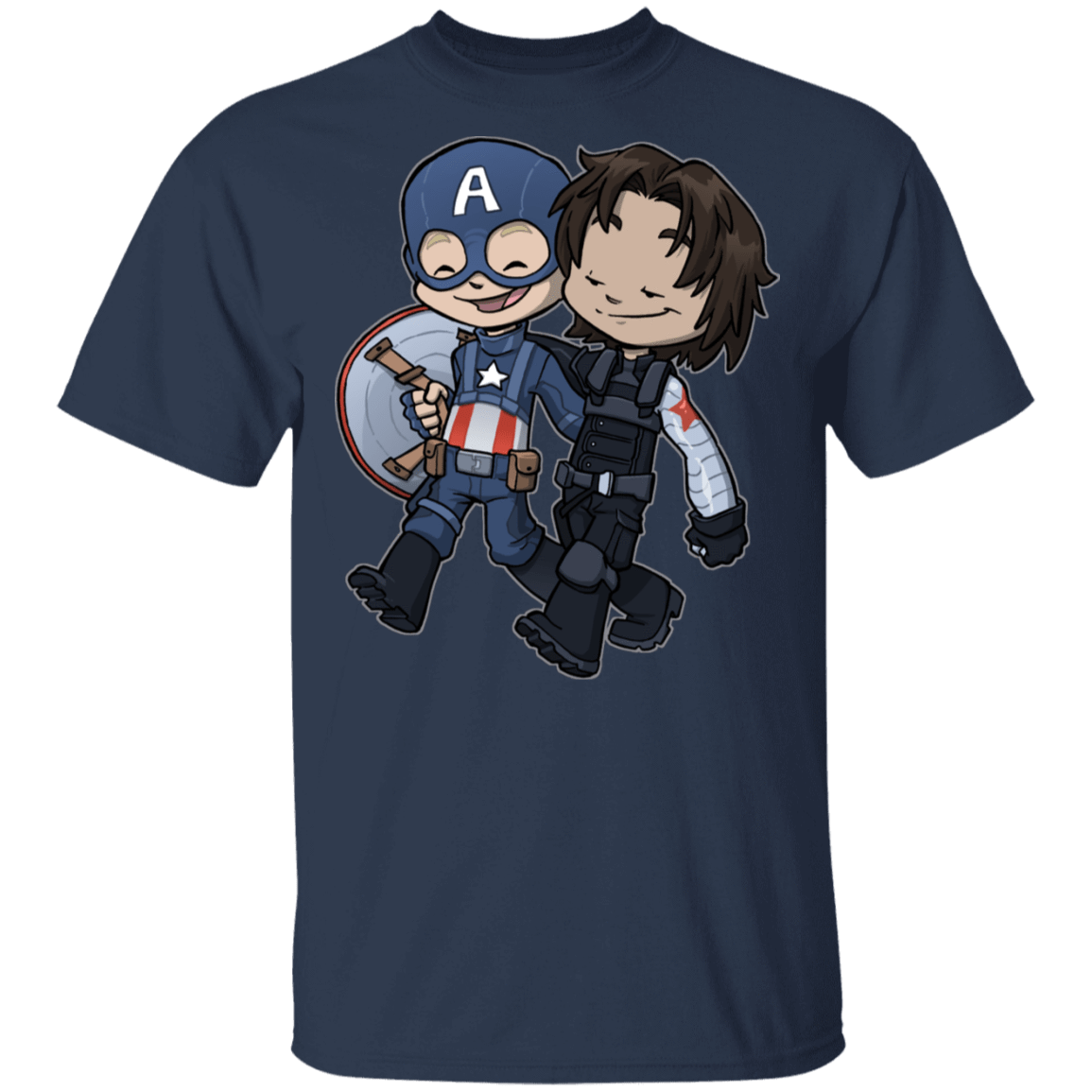 T-Shirts Navy / S Soldier Besties T-Shirt