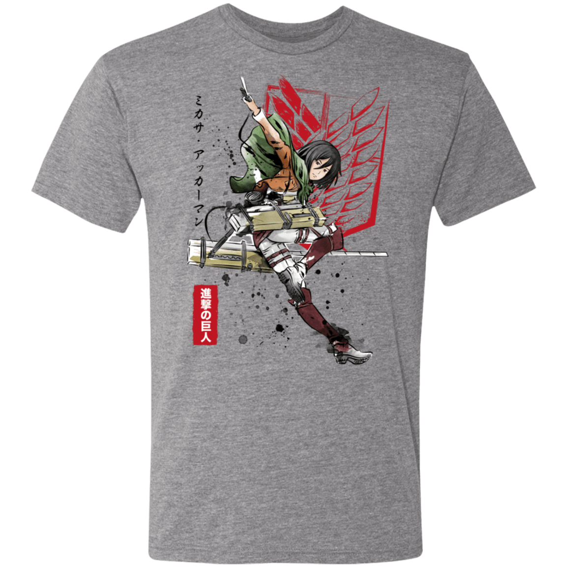 T-Shirts Premium Heather / S Soldier Mikasa Men's Triblend T-Shirt