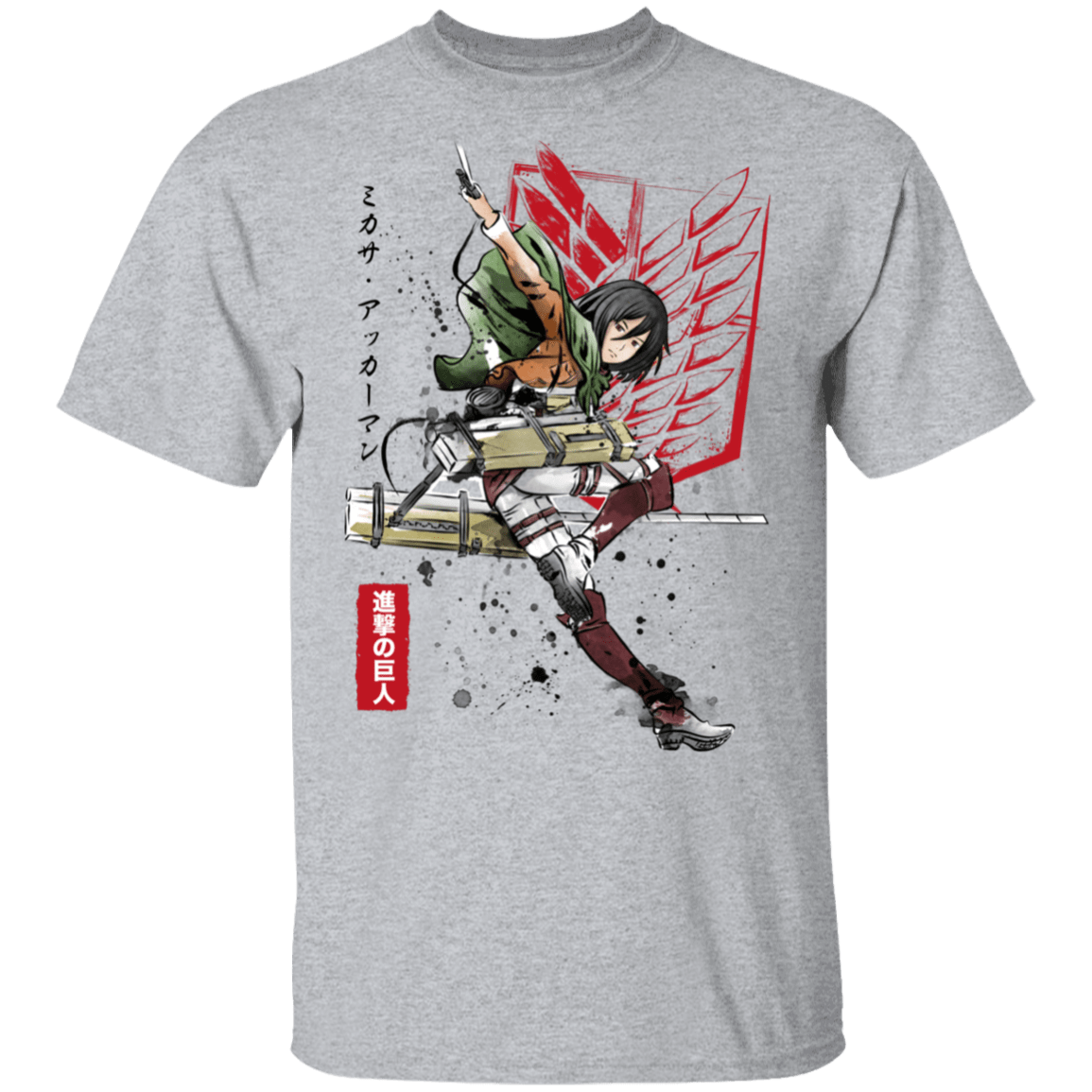 T-Shirts Sport Grey / S Soldier Mikasa T-Shirt