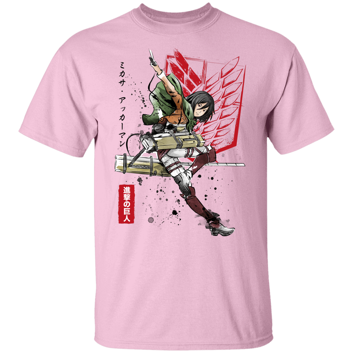T-Shirts Light Pink / YXS Soldier Mikasa Youth T-Shirt