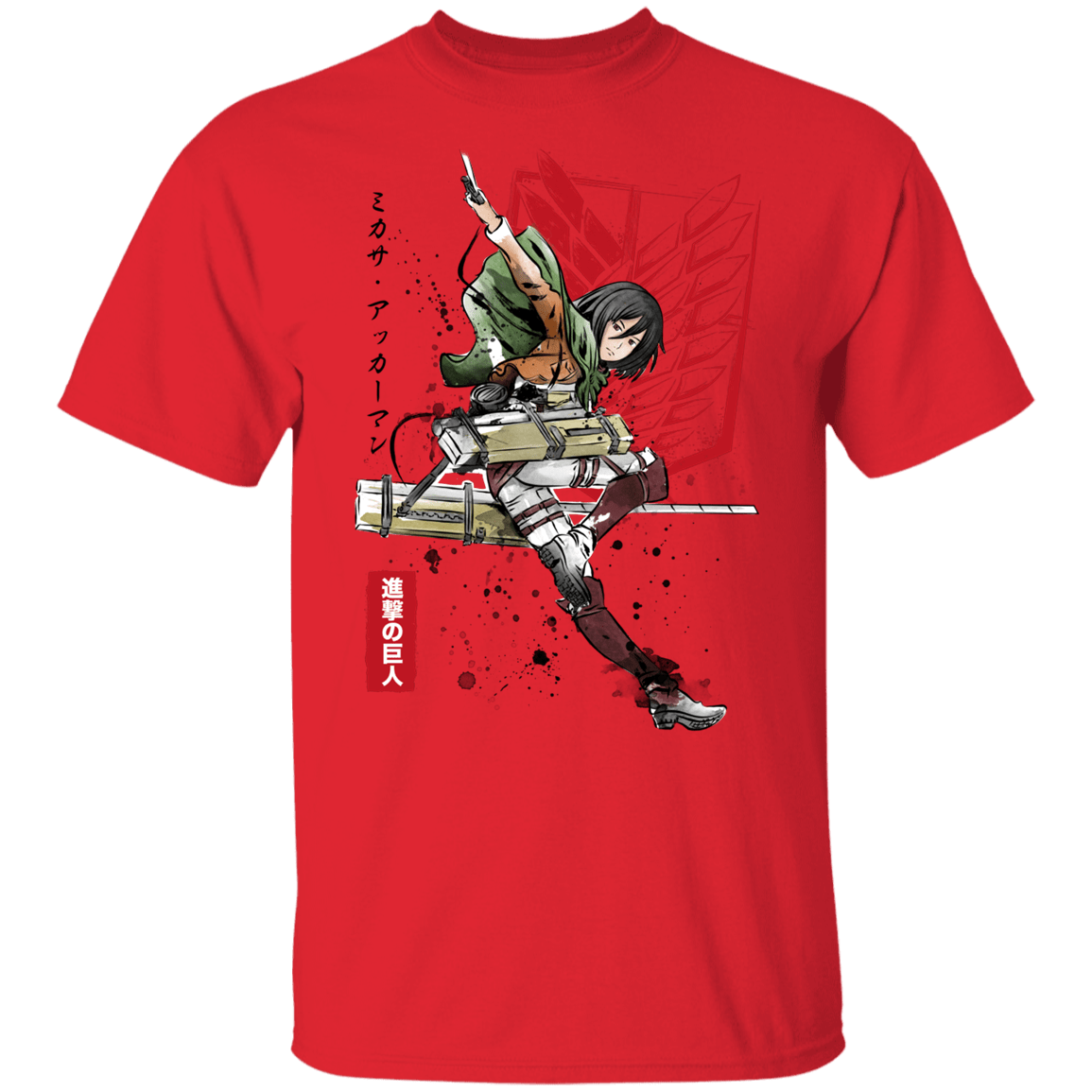 T-Shirts Red / YXS Soldier Mikasa Youth T-Shirt