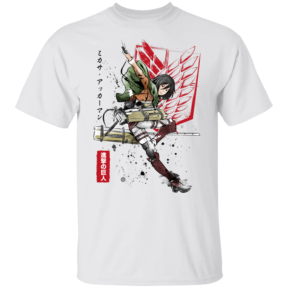 T-Shirts White / YXS Soldier Mikasa Youth T-Shirt