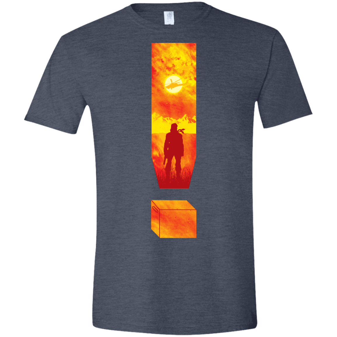 T-Shirts Heather Navy / S Soldier Of Fortune Men's Semi-Fitted Softstyle