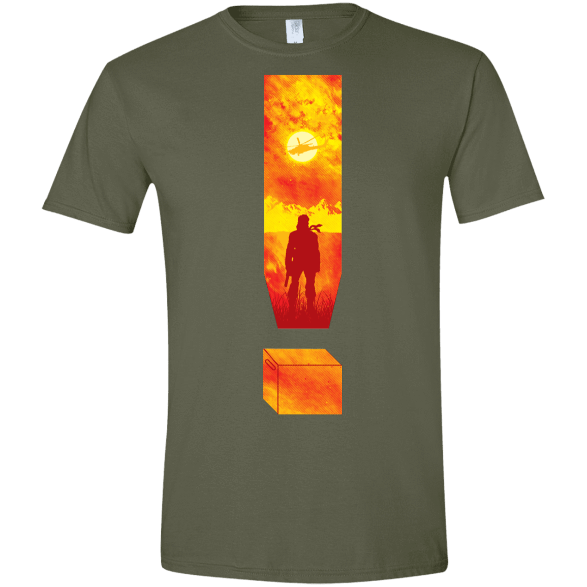 T-Shirts Military Green / S Soldier Of Fortune Men's Semi-Fitted Softstyle