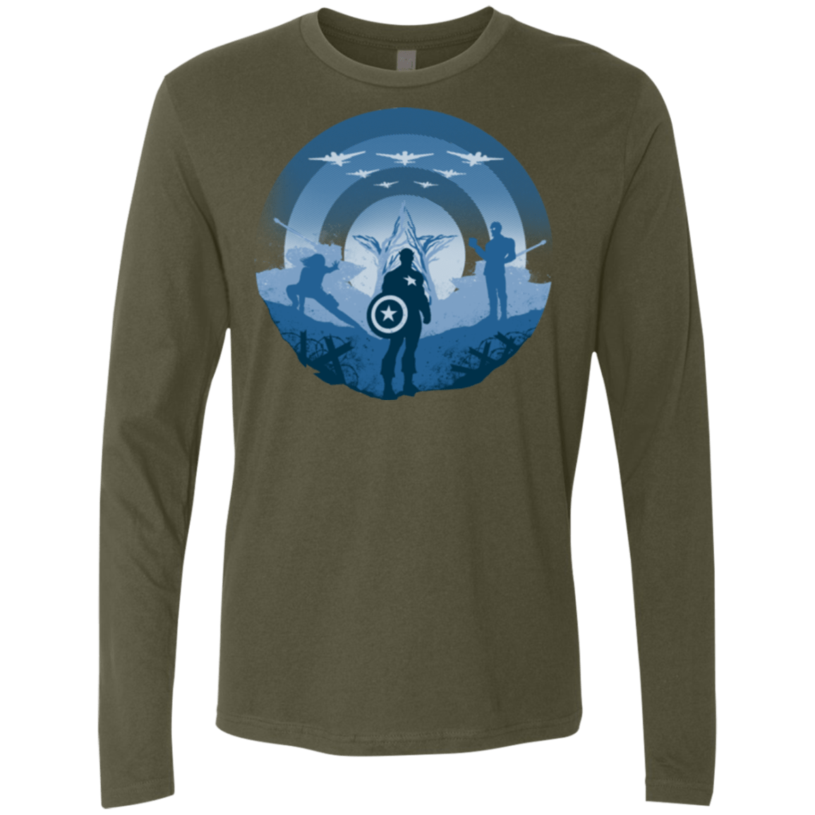 T-Shirts Military Green / Small Soldier of Freedom Men's Premium Long Sleeve