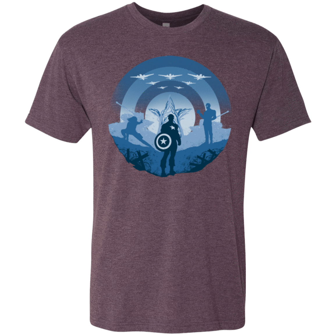 T-Shirts Vintage Purple / Small Soldier of Freedom Men's Triblend T-Shirt