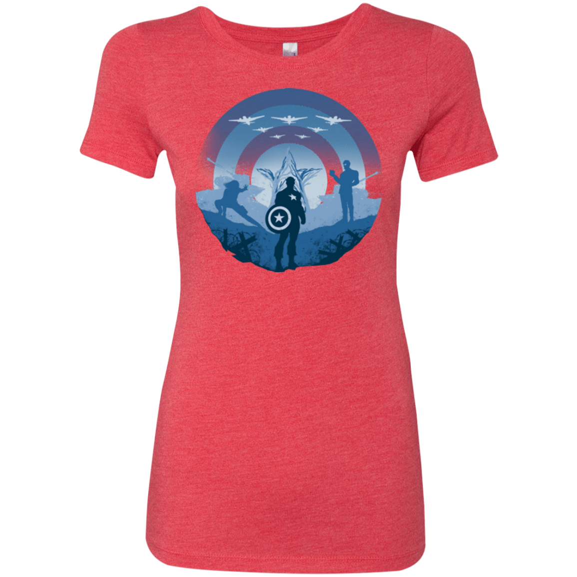 T-Shirts Vintage Red / Small Soldier of Freedom Women's Triblend T-Shirt