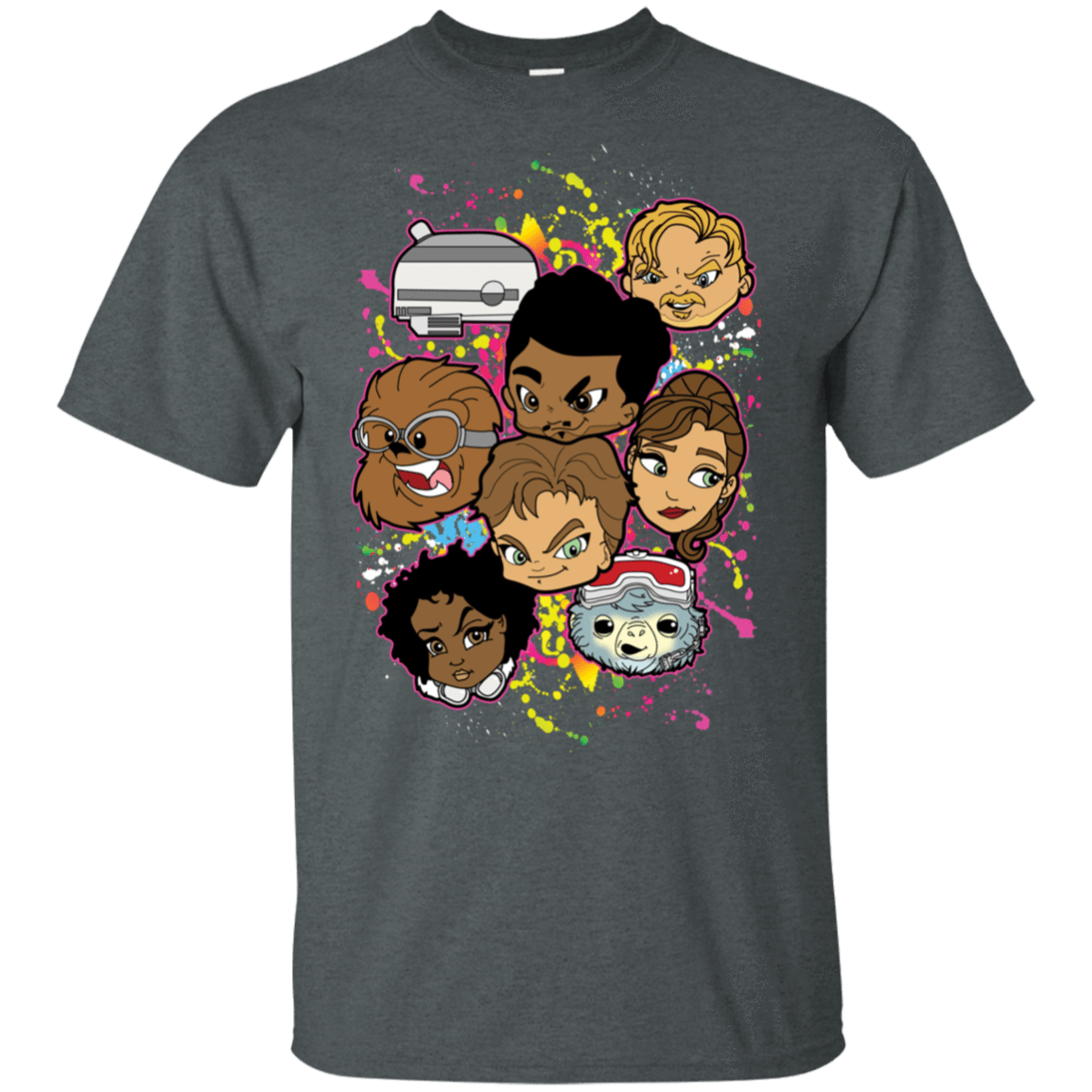 T-Shirts Dark Heather / S Solo Heads T-Shirt