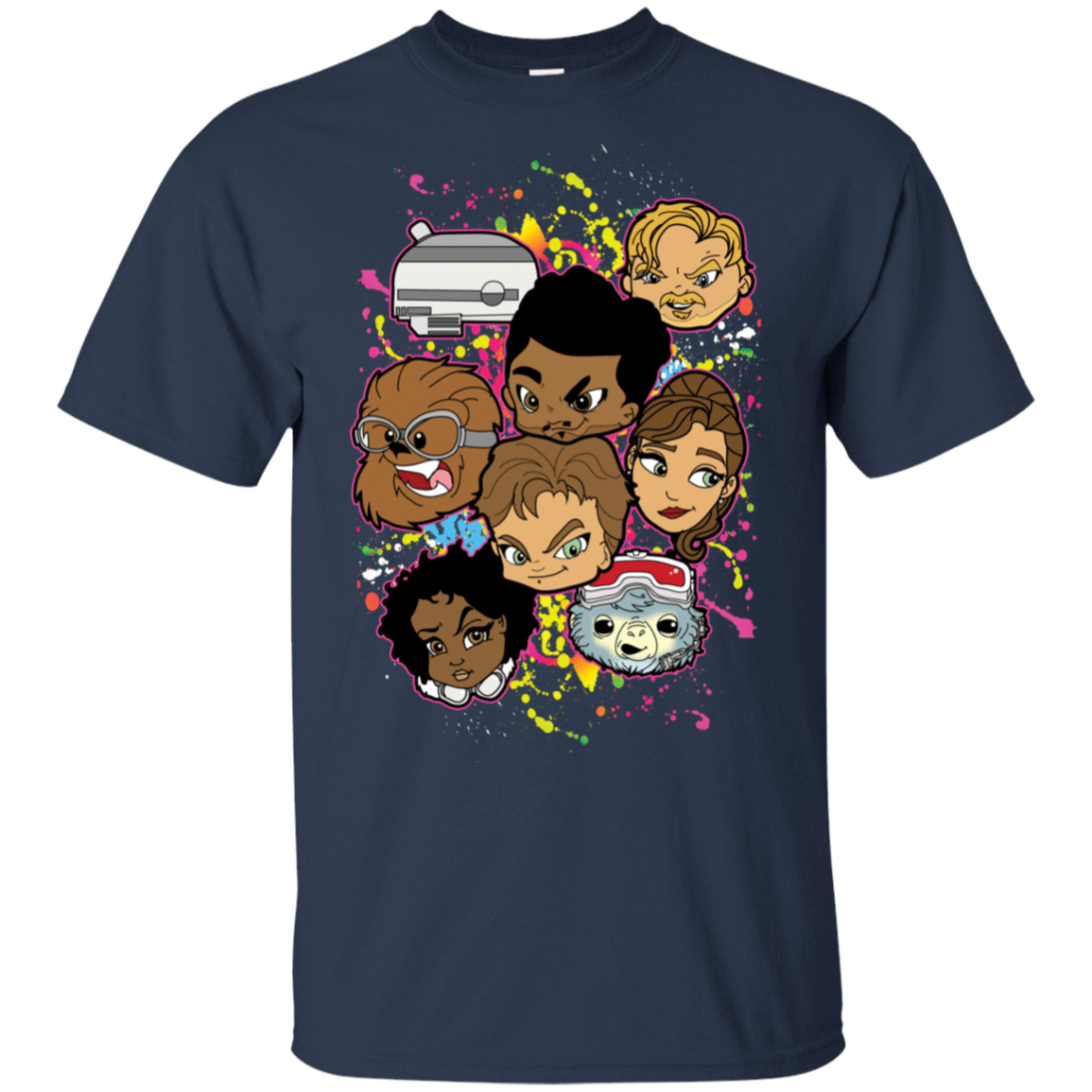 T-Shirts Navy / S Solo Heads T-Shirt