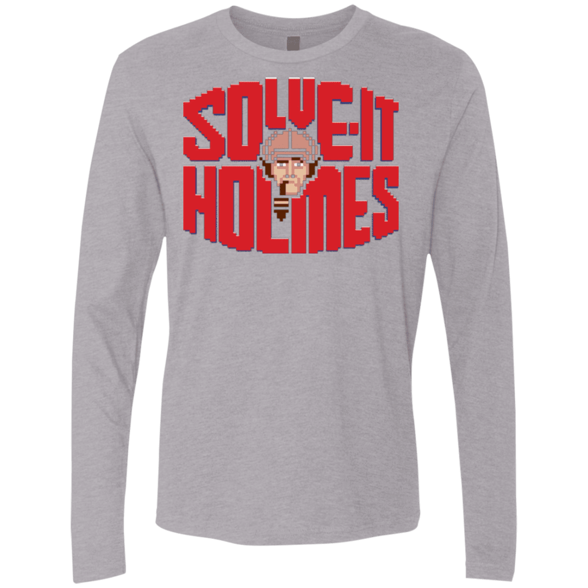 T-Shirts Heather Grey / Small Solve It Holmes Men's Premium Long Sleeve
