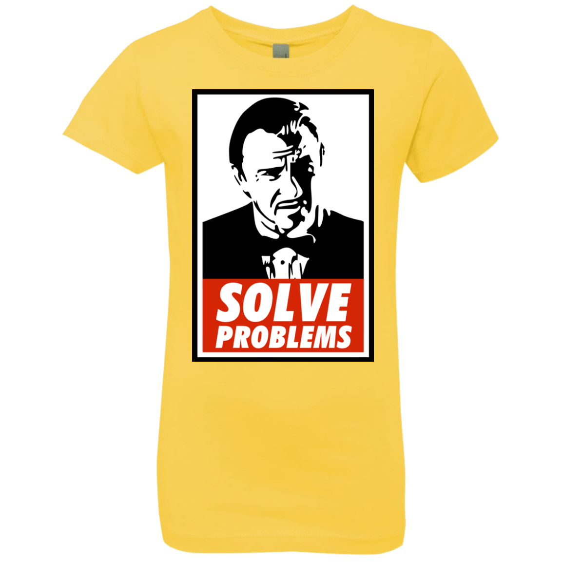 T-Shirts Vibrant Yellow / YXS Solve problems Girls Premium T-Shirt