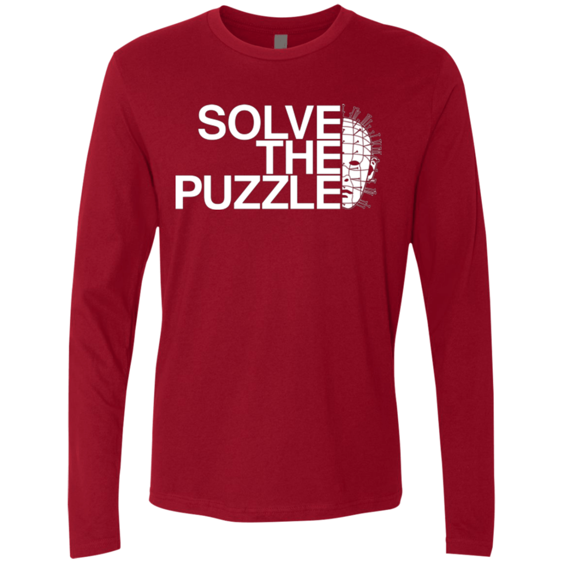 T-Shirts Cardinal / Small Solve The Puzzle V2 Men's Premium Long Sleeve
