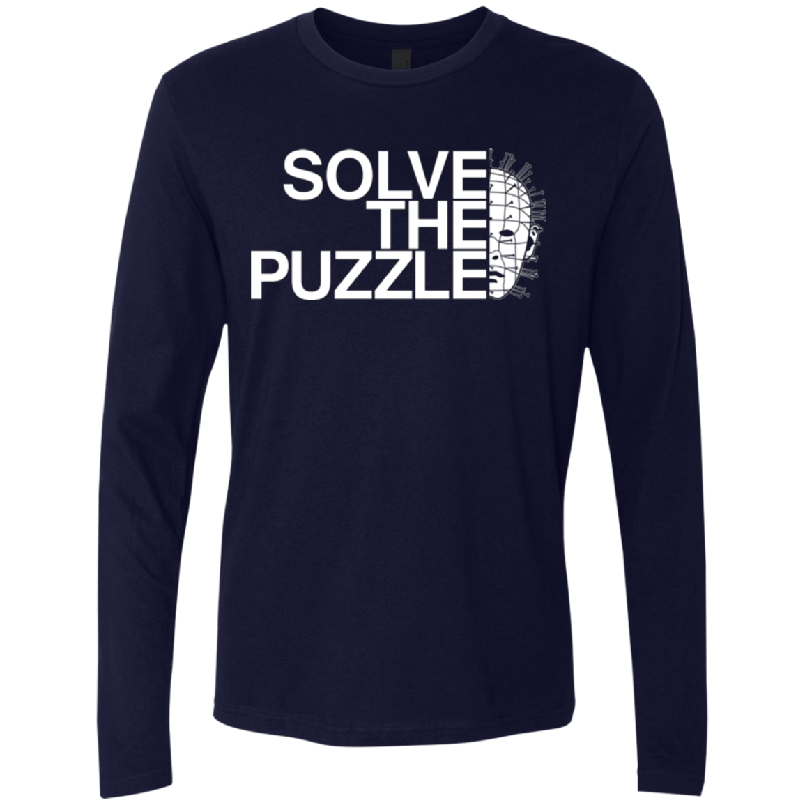 T-Shirts Midnight Navy / Small Solve The Puzzle V2 Men's Premium Long Sleeve