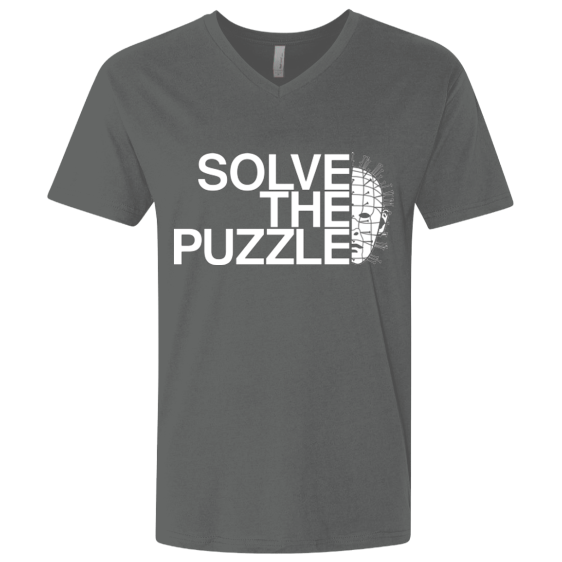 T-Shirts Heavy Metal / X-Small Solve The Puzzle V2 Men's Premium V-Neck