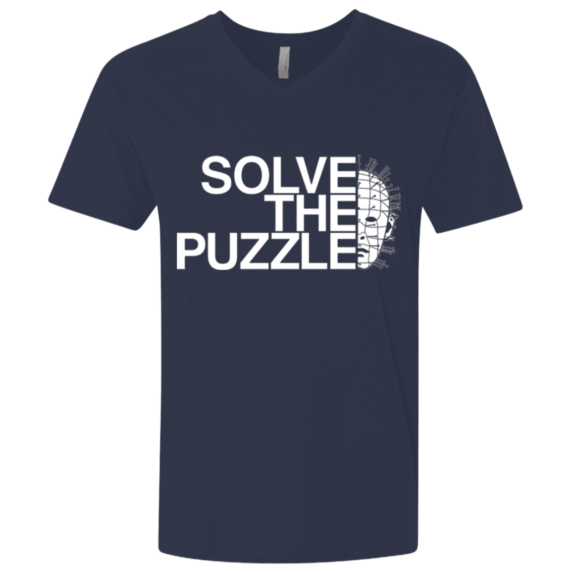 T-Shirts Midnight Navy / X-Small Solve The Puzzle V2 Men's Premium V-Neck