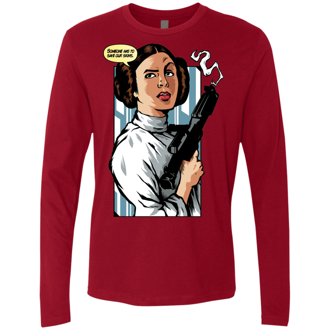 T-Shirts Cardinal / Small Someone has to save our skins Men's Premium Long Sleeve