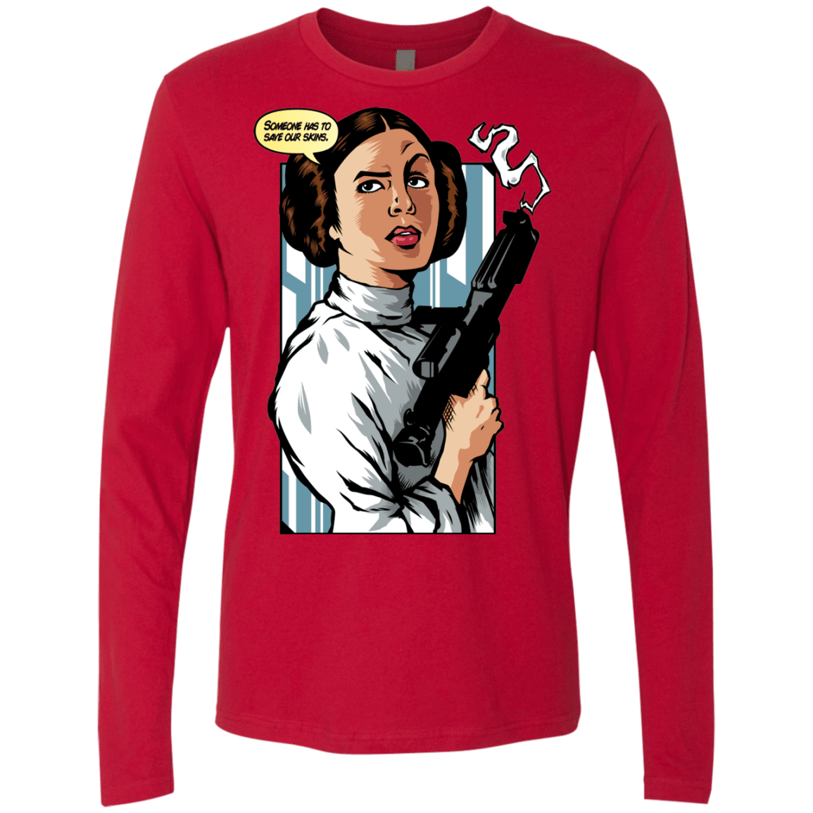 T-Shirts Red / Small Someone has to save our skins Men's Premium Long Sleeve