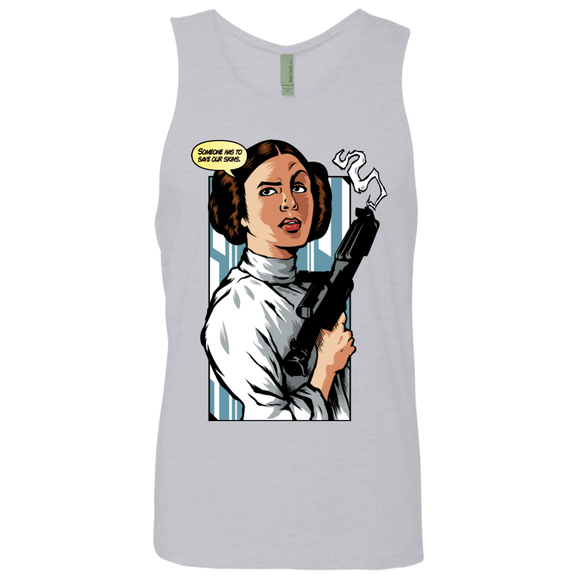 T-Shirts Heather Grey / Small Someone has to save our skins Men's Premium Tank Top