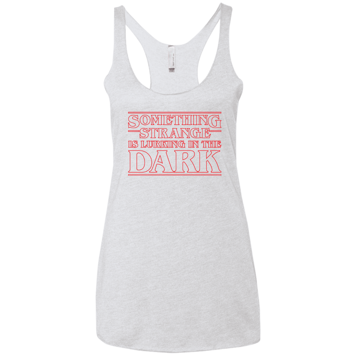T-Shirts Heather White / X-Small Something Strange Women's Triblend Racerback Tank