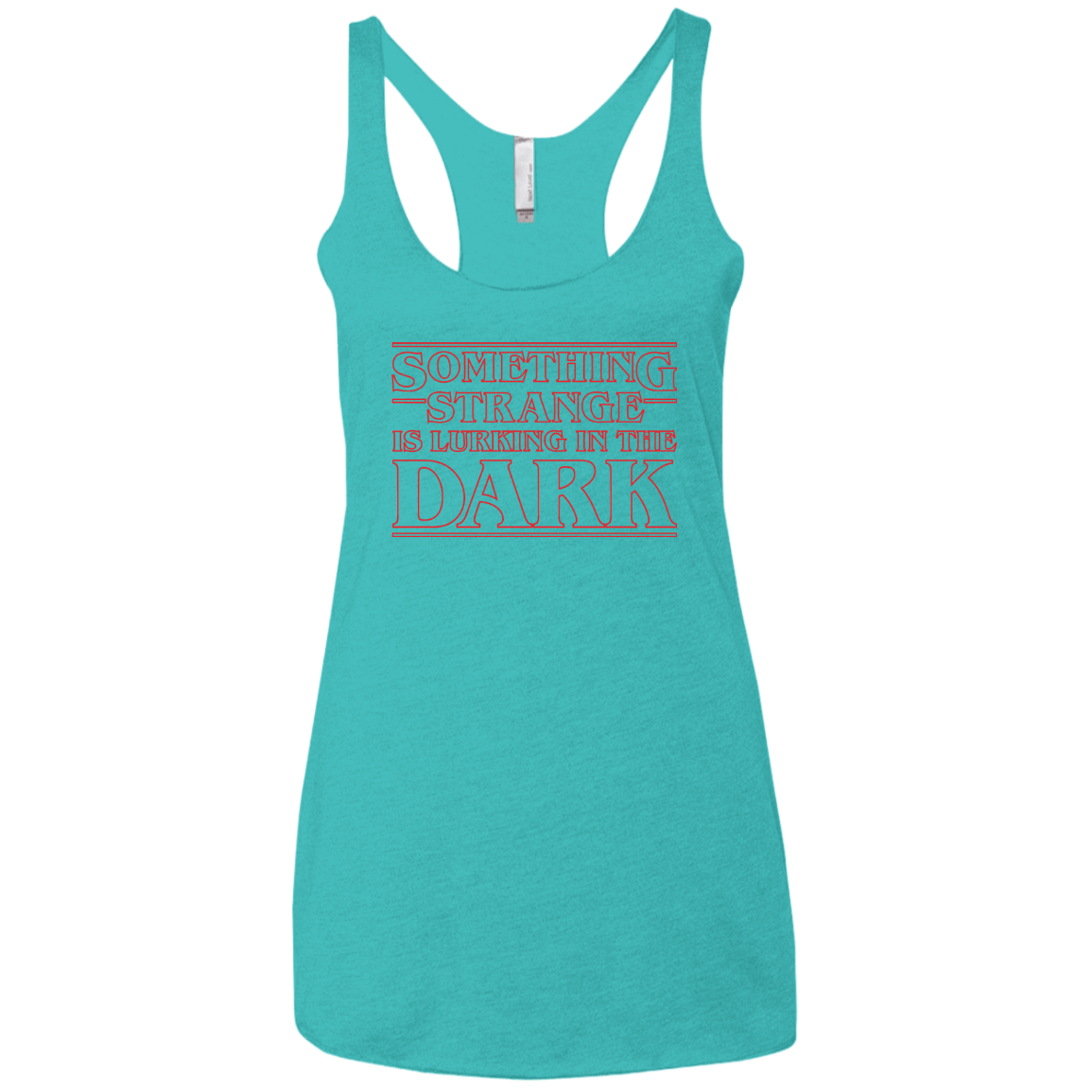 T-Shirts Tahiti Blue / X-Small Something Strange Women's Triblend Racerback Tank