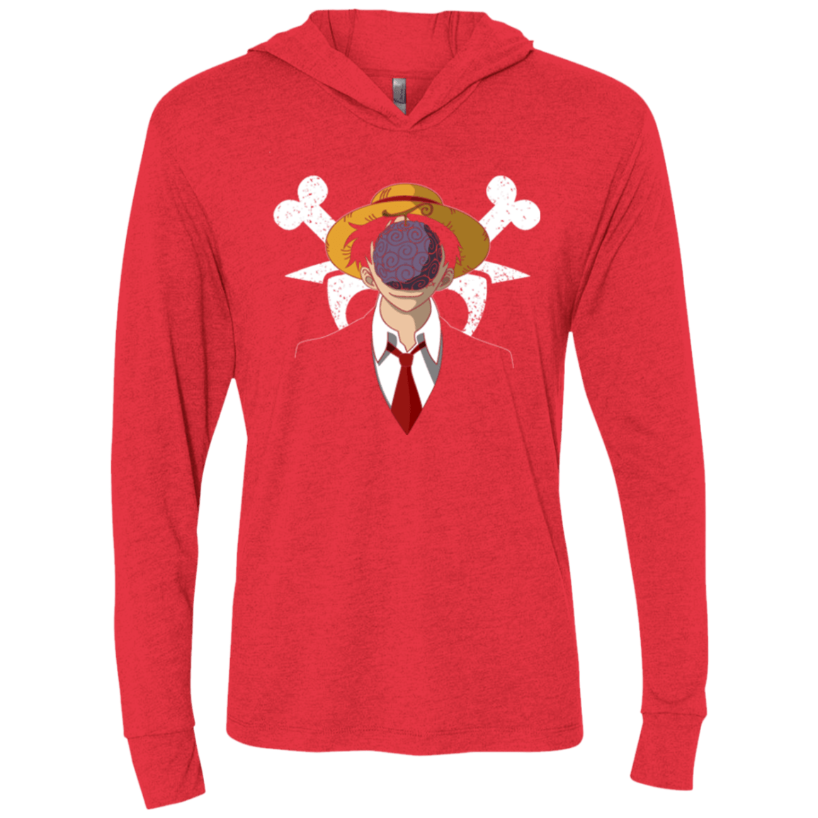 T-Shirts Vintage Red / X-Small Son of pirates Triblend Long Sleeve Hoodie Tee