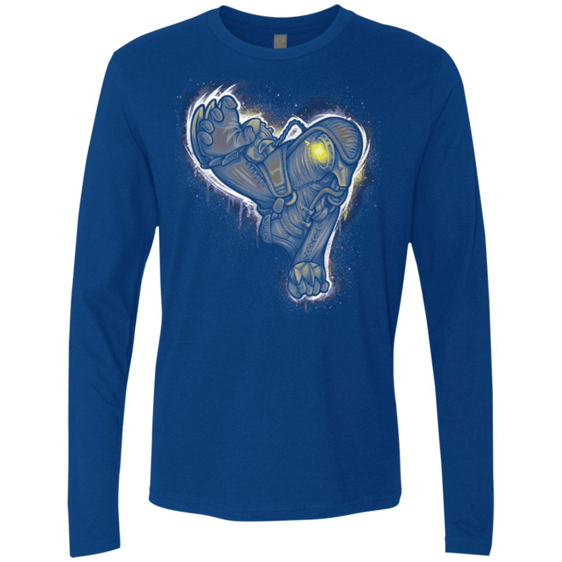 T-Shirts Royal / Small Songbird portrait Men's Premium Long Sleeve