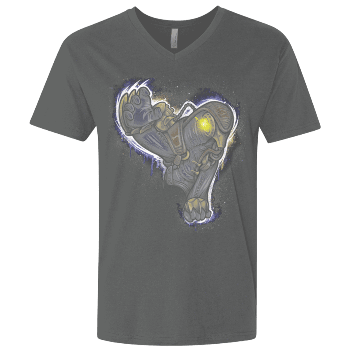T-Shirts Heavy Metal / X-Small Songbird portrait Men's Premium V-Neck