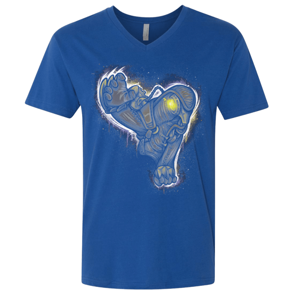 T-Shirts Royal / X-Small Songbird portrait Men's Premium V-Neck