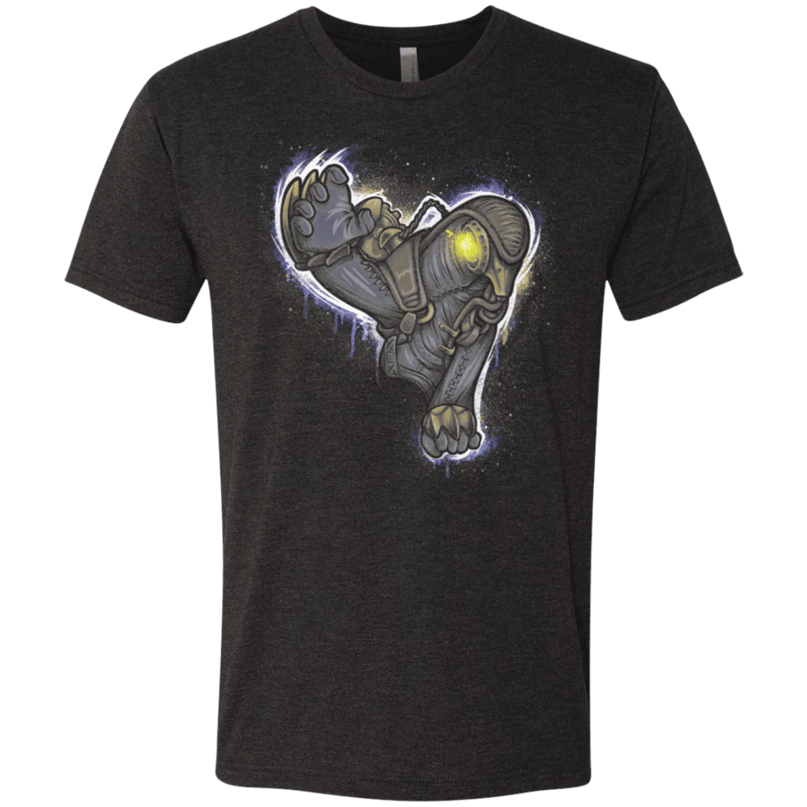 T-Shirts Vintage Black / Small Songbird portrait Men's Triblend T-Shirt