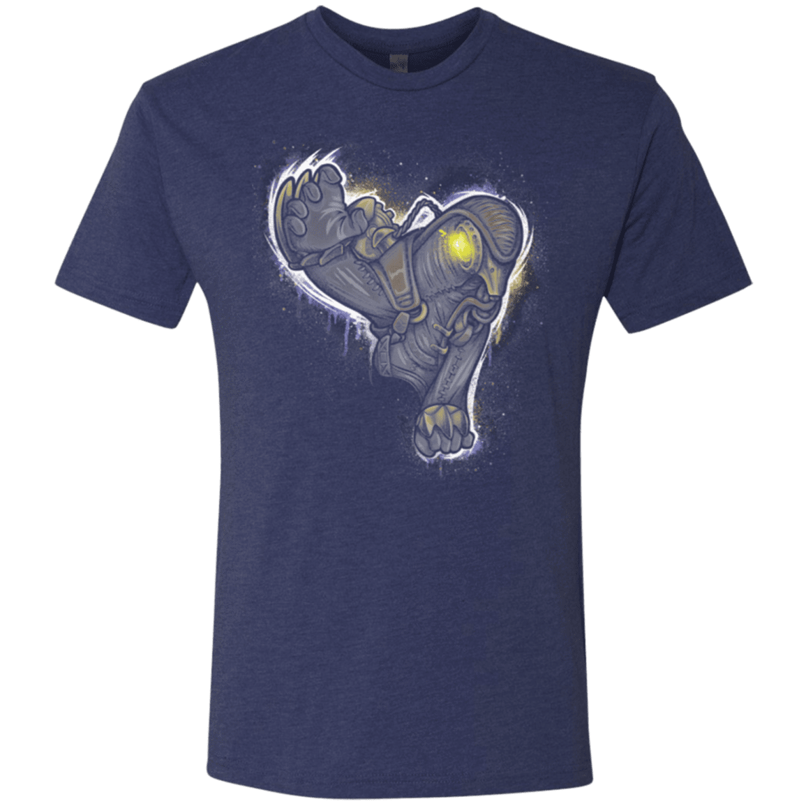 T-Shirts Vintage Navy / Small Songbird portrait Men's Triblend T-Shirt