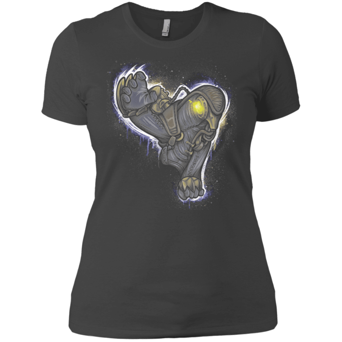 T-Shirts Heavy Metal / X-Small Songbird portrait Women's Premium T-Shirt