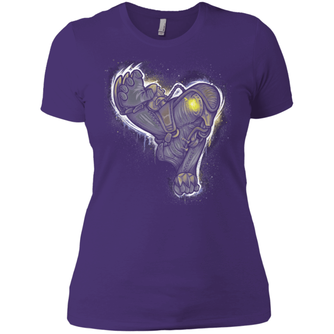 T-Shirts Purple / X-Small Songbird portrait Women's Premium T-Shirt
