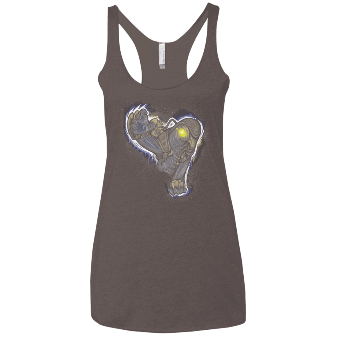 T-Shirts Macchiato / X-Small Songbird portrait Women's Triblend Racerback Tank