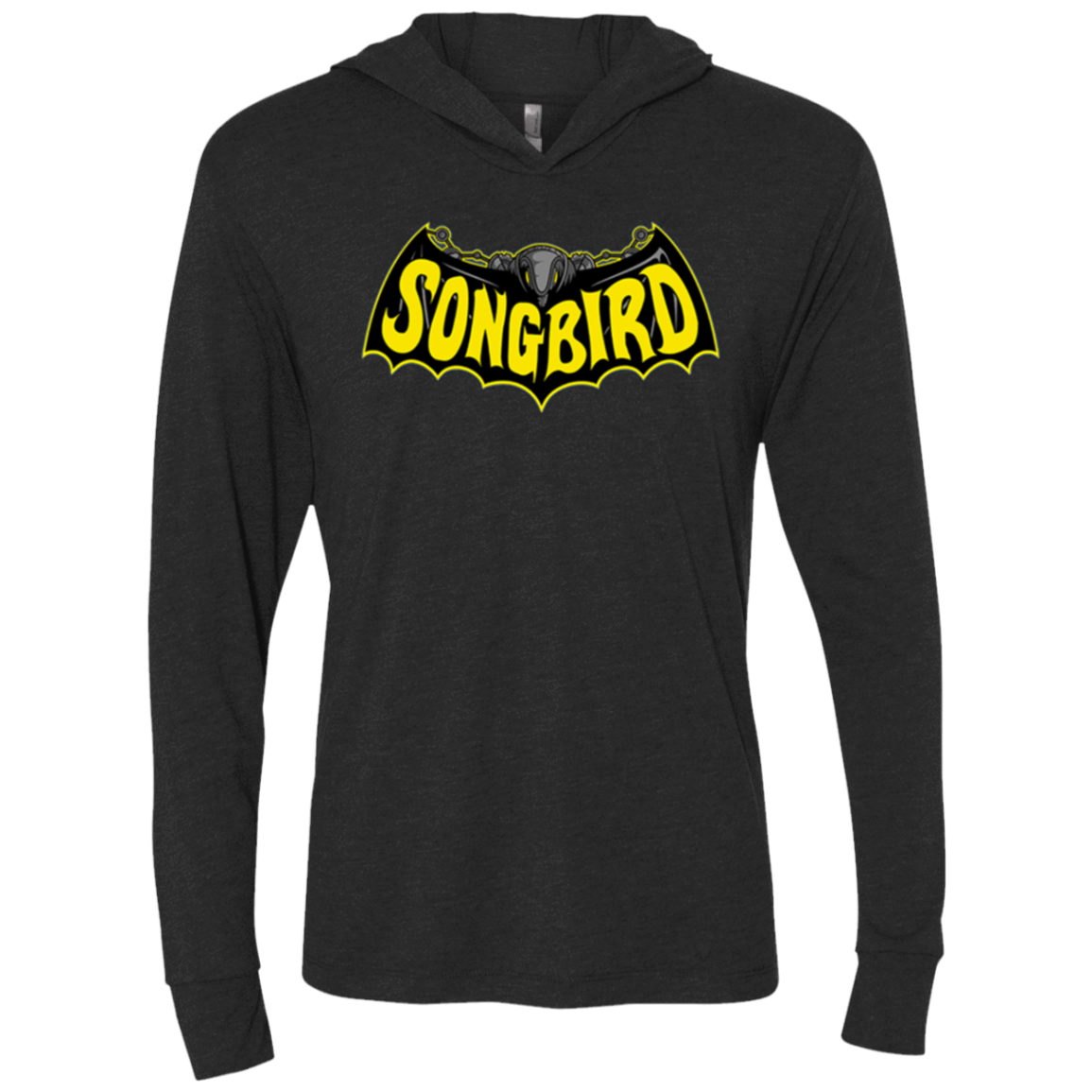T-Shirts Vintage Black / X-Small SONGBIRD Triblend Long Sleeve Hoodie Tee