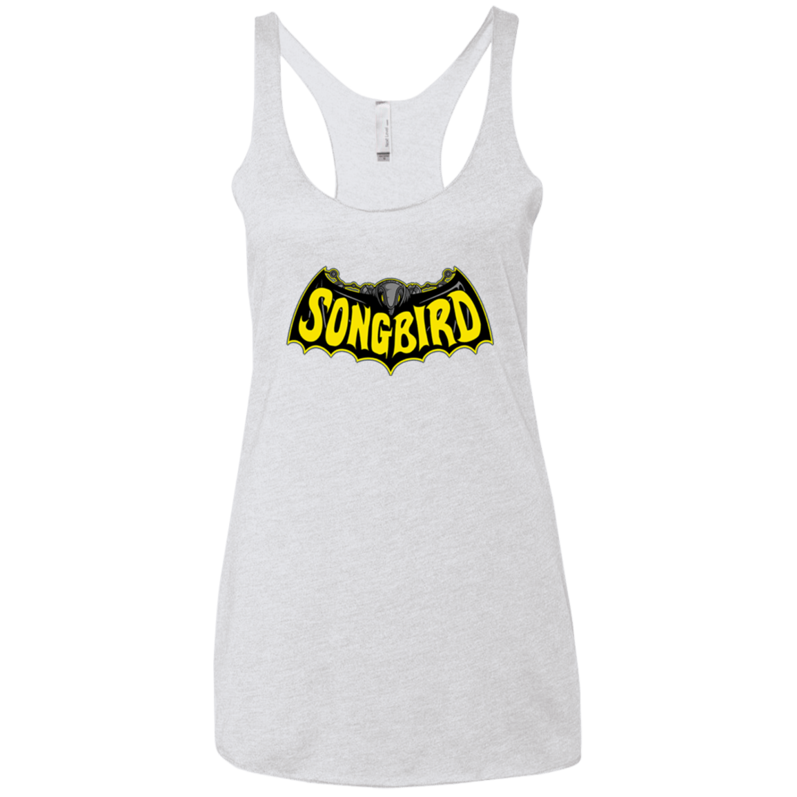 T-Shirts Heather White / X-Small SONGBIRD Women's Triblend Racerback Tank