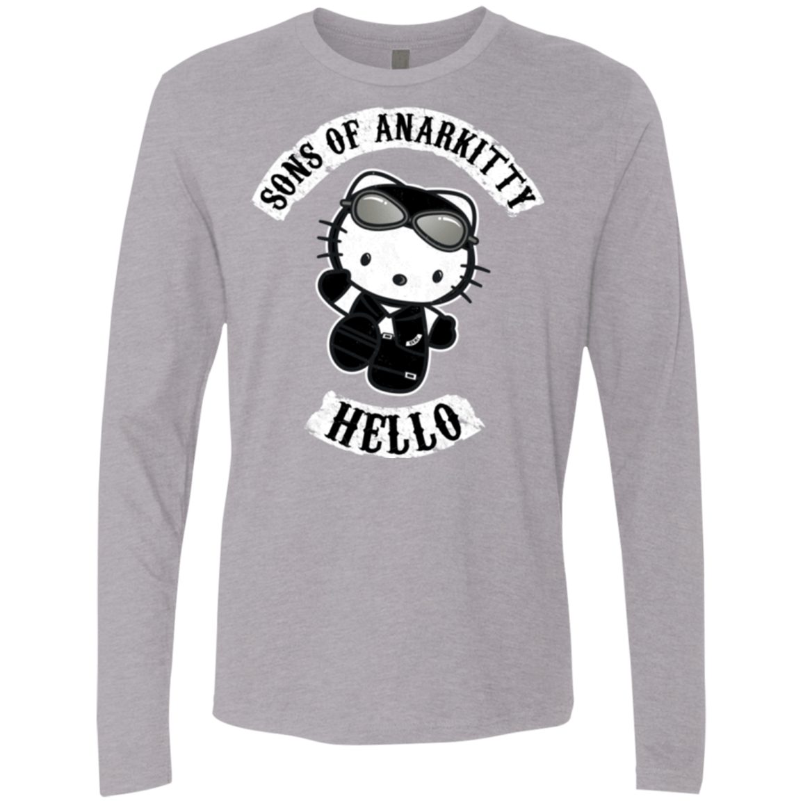T-Shirts Heather Grey / Small Sons of Anarkitty Men's Premium Long Sleeve