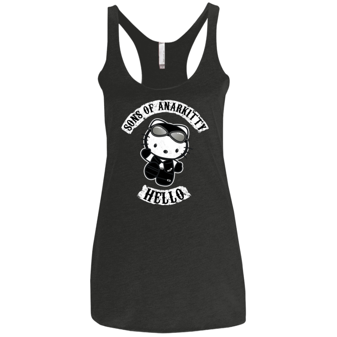 T-Shirts Vintage Black / X-Small Sons of Anarkitty Women's Triblend Racerback Tank