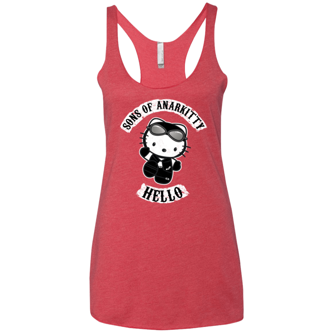 T-Shirts Vintage Red / X-Small Sons of Anarkitty Women's Triblend Racerback Tank