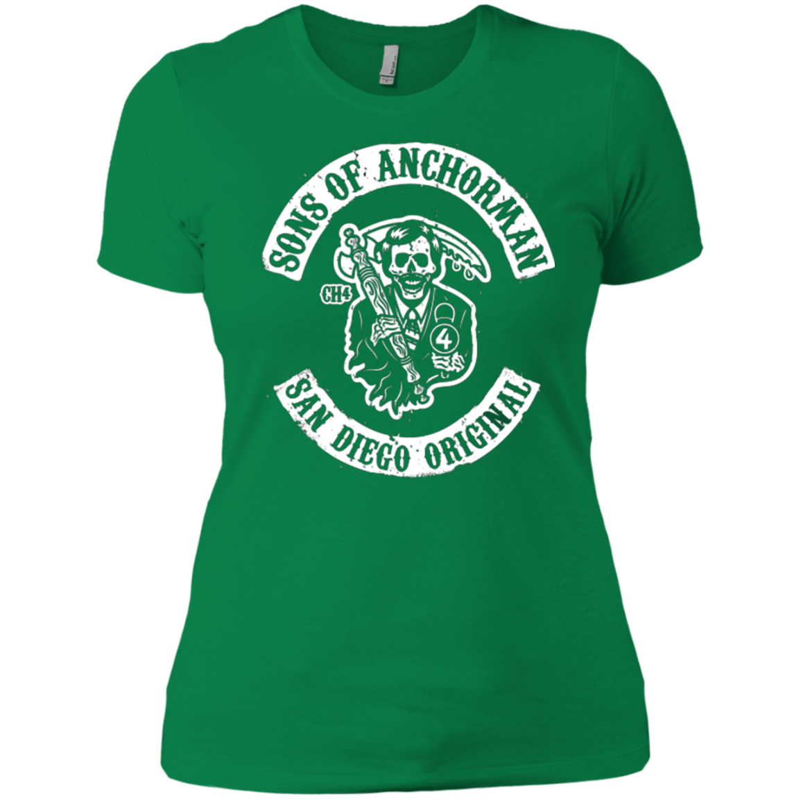 T-Shirts Kelly Green / X-Small Sons of Anchorman Women's Premium T-Shirt