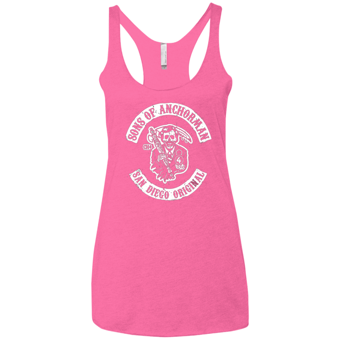 T-Shirts Vintage Pink / X-Small Sons of Anchorman Women's Triblend Racerback Tank
