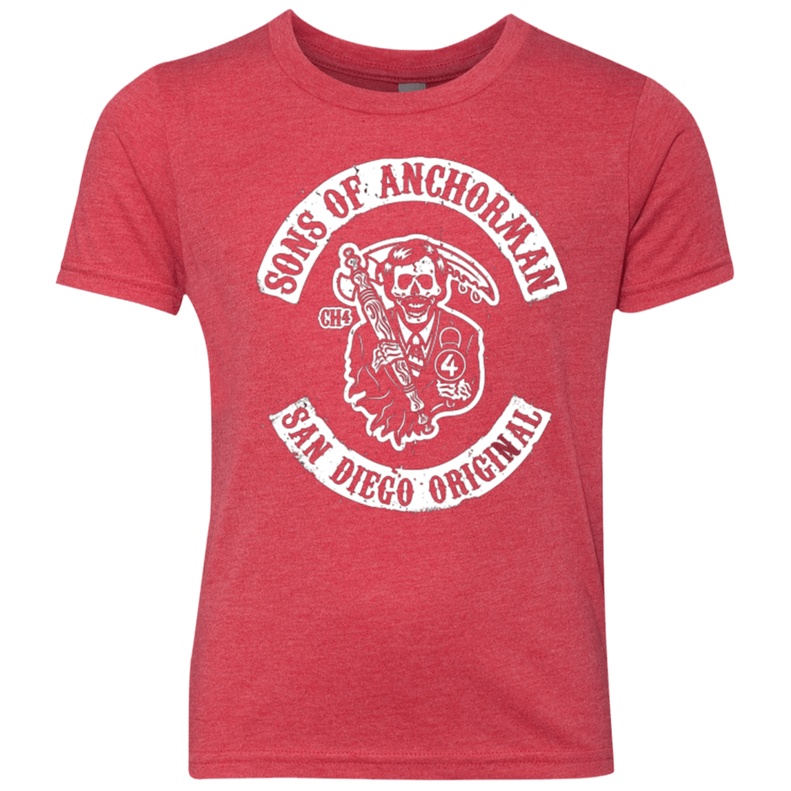 T-Shirts Vintage Red / YXS Sons of Anchorman Youth Triblend T-Shirt