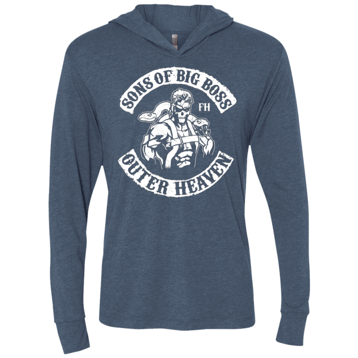 T-Shirts Indigo / X-Small SONS OF BIG BOSS Triblend Long Sleeve Hoodie Tee