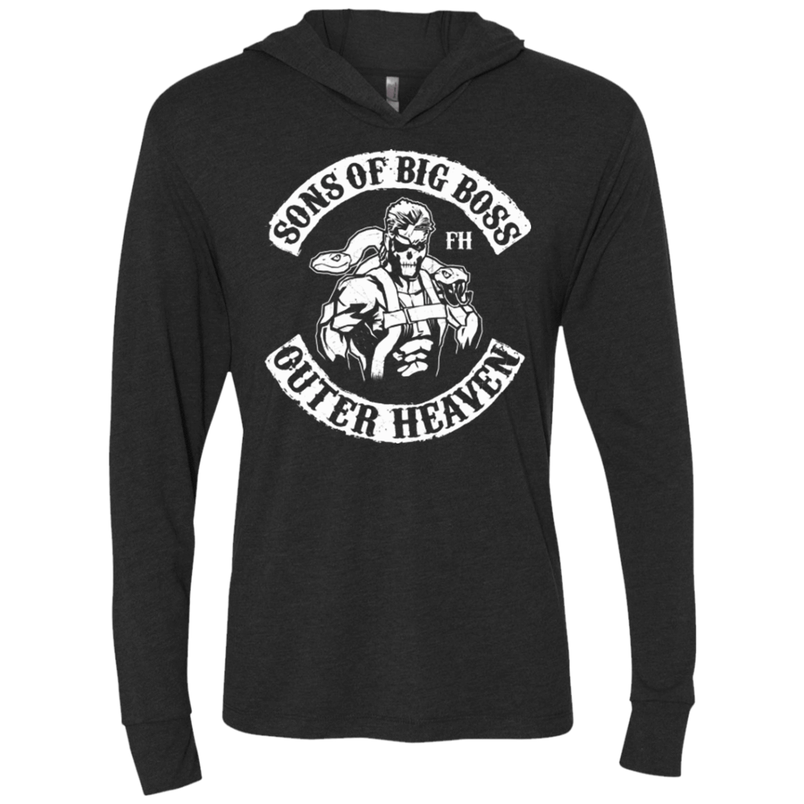 T-Shirts Vintage Black / X-Small SONS OF BIG BOSS Triblend Long Sleeve Hoodie Tee