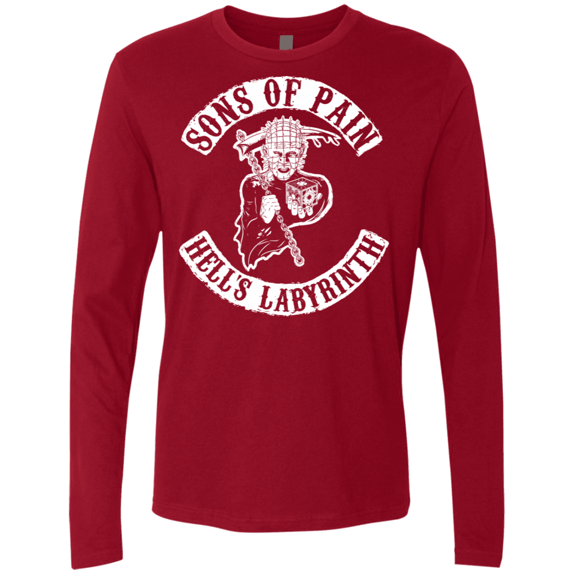 T-Shirts Cardinal / S Sons of Pain Men's Premium Long Sleeve