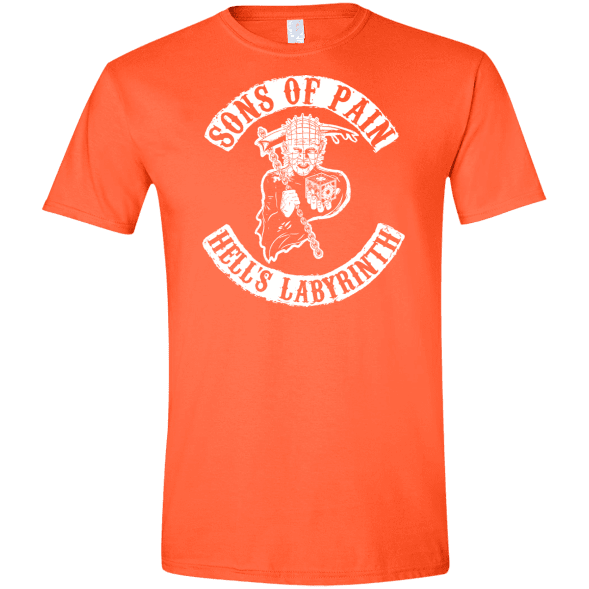 T-Shirts Orange / S Sons of Pain Men's Semi-Fitted Softstyle